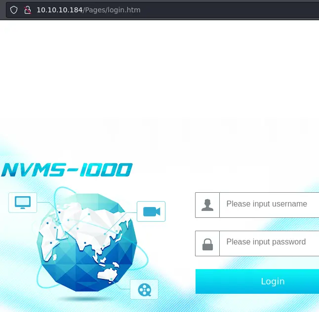 NVMS-1000 login