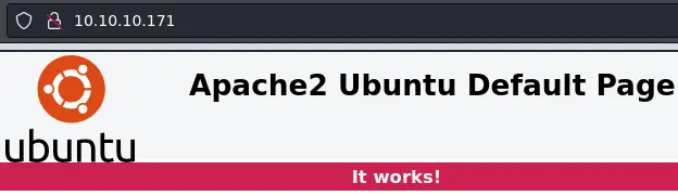 default apache page